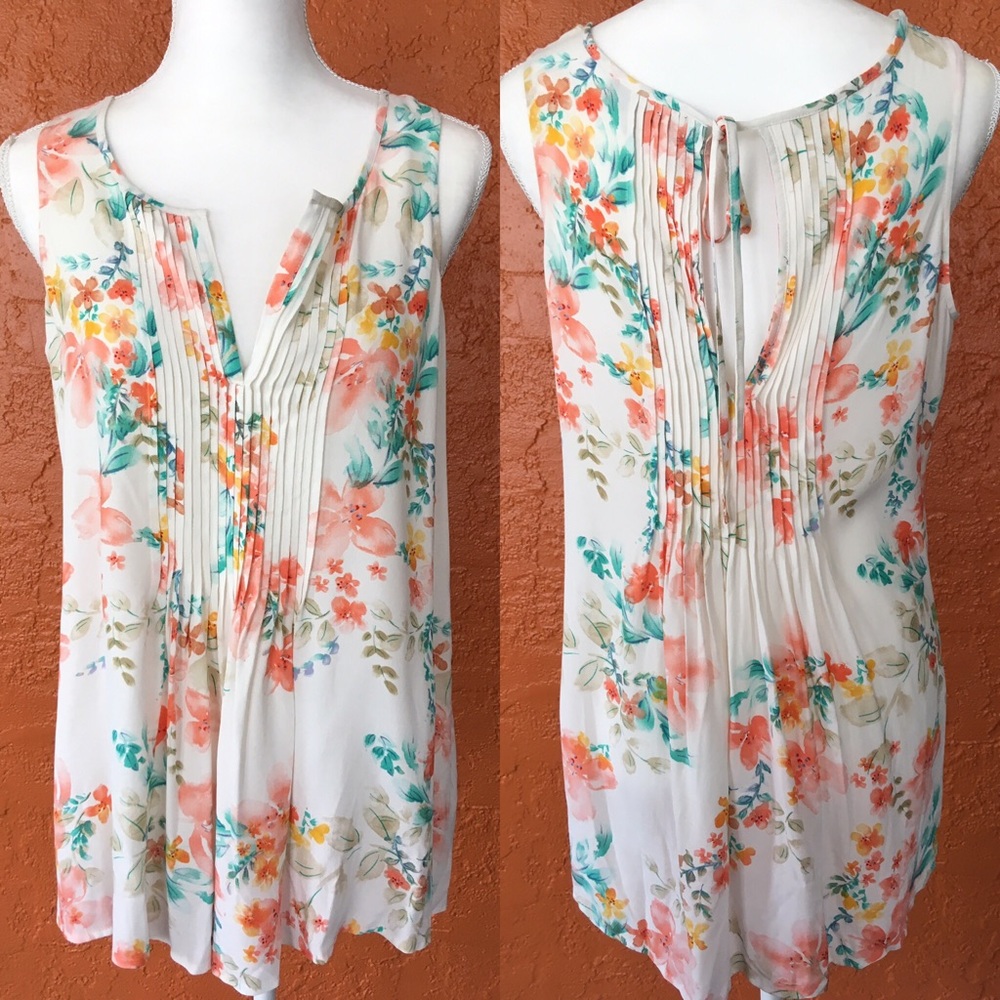 🎉BOGO🎉 Sanctuary White Floral Palma Shell Blouse